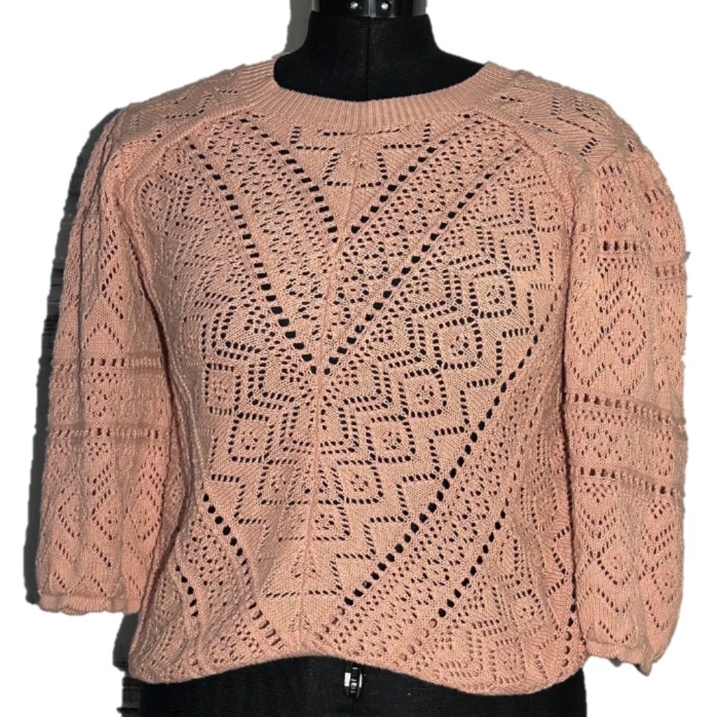 Dear John Bailey Wing Sleeve Sweater In Pink